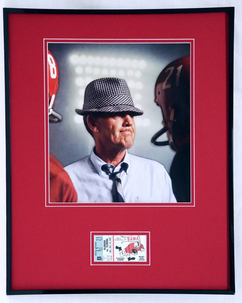 Bear Bryant Framed 16x20 Photo & 1978 Alabama vs Florida Replica Ticket Set 