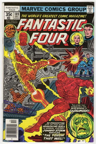 Fantastic Four #189 ORIGINAL Vintage 1977 Marvel Comics 