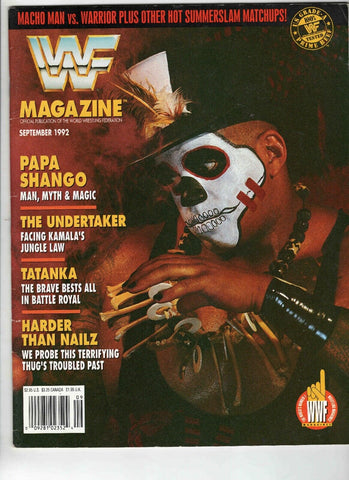 Sep 1992 WWF Magazine Papa Shango