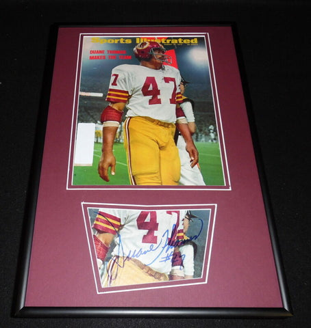 Duane Thomas Signed Framed 1973 Sports Illustrated Cover Display Washington