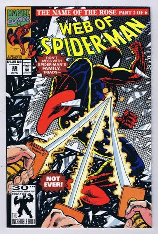 Web of Spider-Man #85 ORIGINAL Vintage 1992 Marvel Comics 