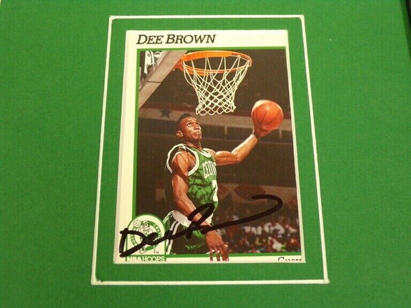 Dee Brown Signed Framed 16x20 Photo Display Celtics