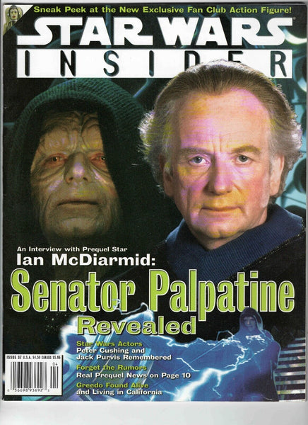 Star Wars Insider Magazine #37 VINTAGE 1998 Ian McDarmid