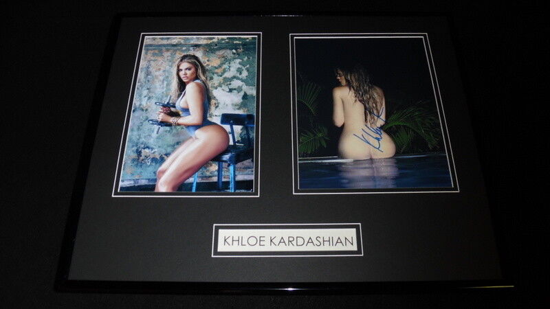 Khloe Kardashian Signed Framed 16x20 Photo Display KUWTK