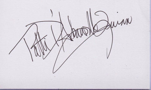 Patti D'Arbanville Quinn Signed Vintage 3x5 Index Card JSA Andy Warhol Factory