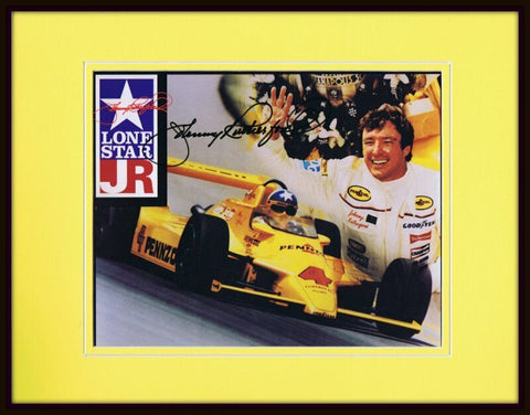 Johnny Rutherford Signed Framed 11x14 Photo Display JSA 