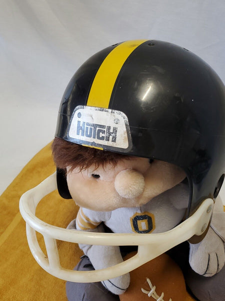 VINTAGE Pittsburgh Steelers Plush Doll with Hutch Football Helmet