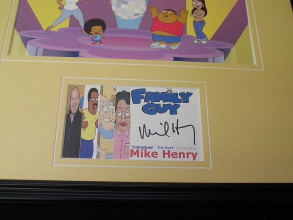 Mike Henry Signed Framed 11x14 Photo Display Family Guy Cleveland Brown