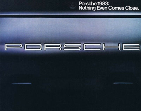 ORIGINAL Vintage 1983 Porsche / Audi Ranges Sales Brochure Book