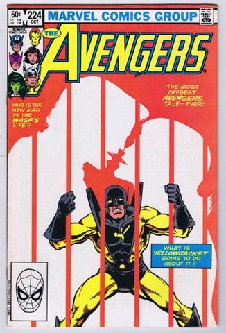 Avengers #224 ORIGINAL Vintage 1982 Marvel Comics Yellowjacket