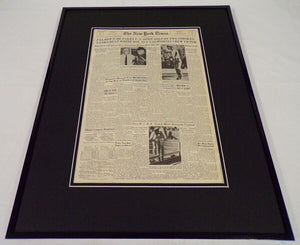 New York Times June 19 1960 Framed 16x20 Sports Page Poster Arnold Palmer Open