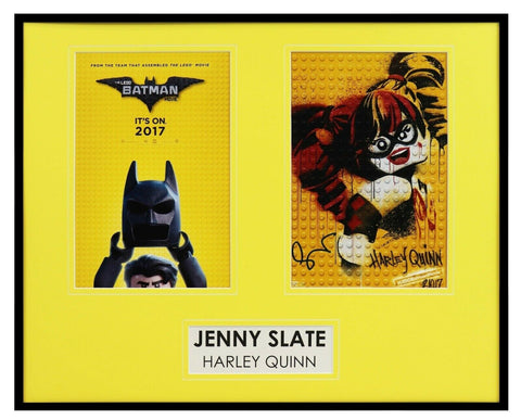 Jenny Slate Signed Framed 16x20 Photo Set AW Lego Batman Harley Quinn