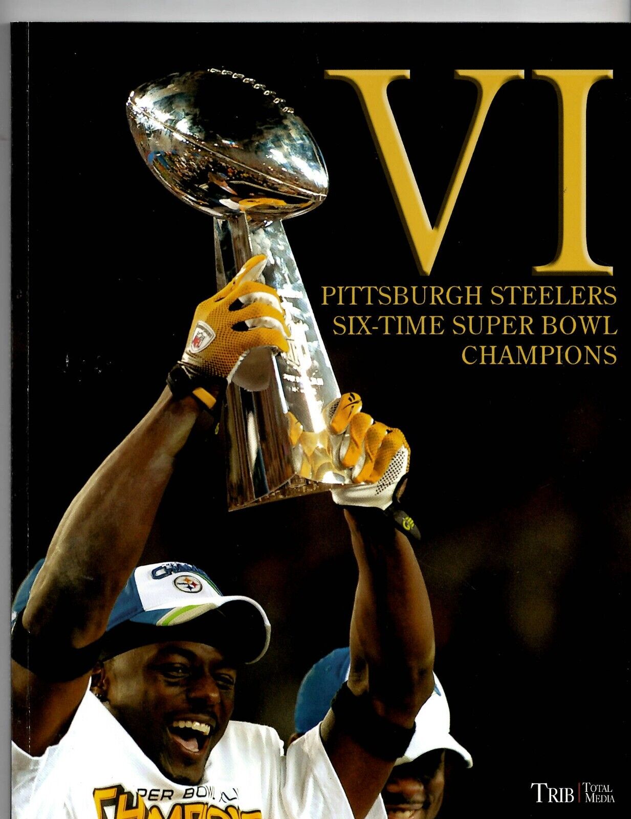 VINTAGE 2009 VI Pittsburgh Steelers Super Bowl Book Triblive Santonio Holmes