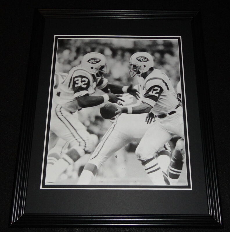 Joe Namath & Emerson Boozer Framed 11x14 Photo Display Jets