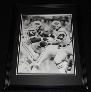 Joe Namath & Emerson Boozer Framed 11x14 Photo Display Jets