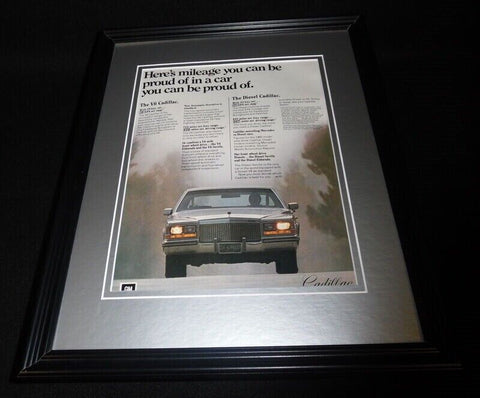 1981 Cadillac V6 11x14 Framed ORIGINAL Vintage Advertisement