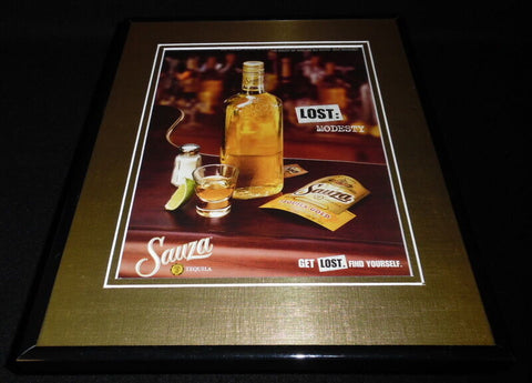 2004 Sauza Tequila Framed 11x14 ORIGINAL Vintage Advertisement 