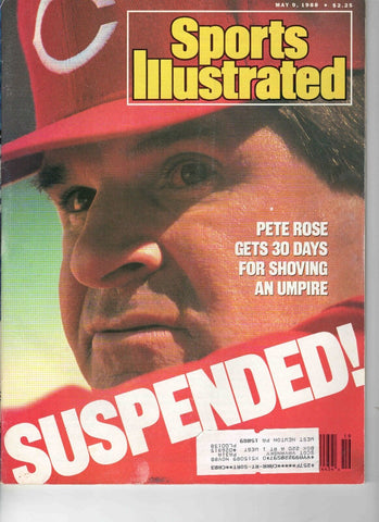 May 9 1988 Sports Illustrated Magazine Pete Rose Reds Suspended