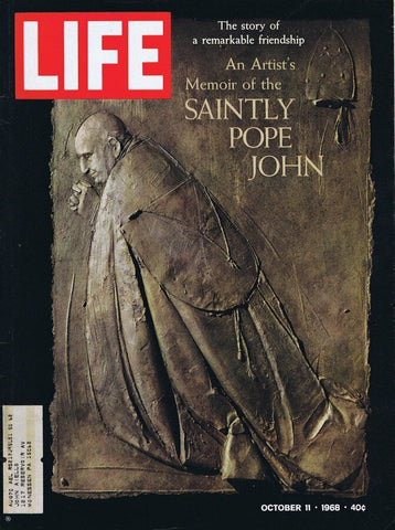 ORIGINAL Vintage Life Magazine October 11 1968 Saintly Pope John