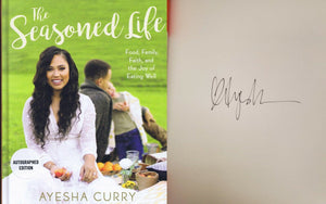 Ayesha Curry Signed 2016 The Seasoned Life Hardcover Cookbook 1st Ed Steph Wife