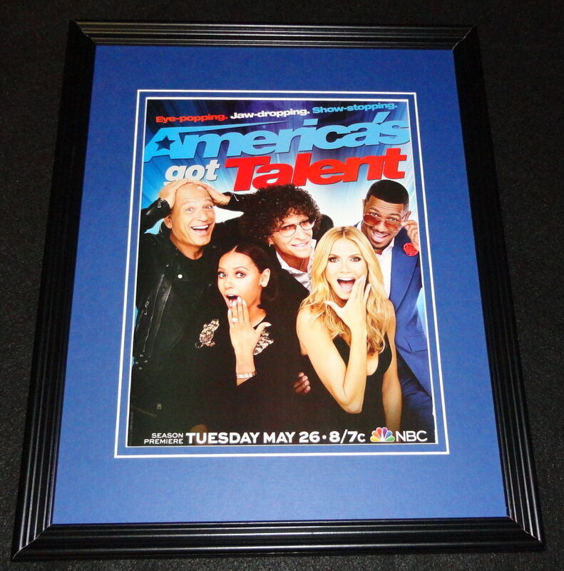 America's Got Talent 2015 NBC Framed 11x14 ORIGINAL Advertisement Howard Stern