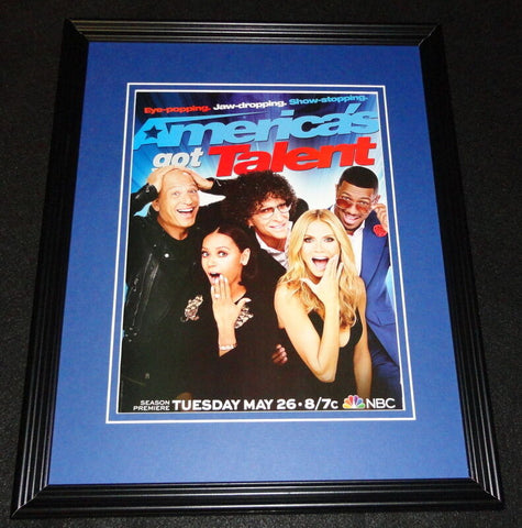 America's Got Talent 2015 NBC Framed 11x14 ORIGINAL Advertisement Howard Stern