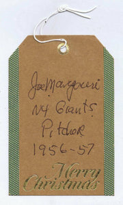 Joe Margoneri Signed Card Giants