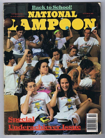 ORIGINAL Vintage October 1990 National Lampoon Magazine The Simpsons