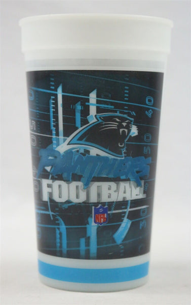 VINTAGE Carolina Panthers Large Plastic Drinking Glass Beer Cup 