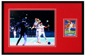 Todd Worrell Signed Framed 11x17 Photo Display Cardinals 1985 World Series