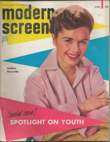 ORIGINAL Vintage June 1953 Modern Screen Magazine Debbie Reynolds 