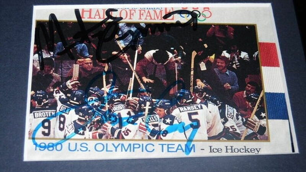 1980 Miracle on Ice USA Hockey Team Signed Framed 16x20 Photo Display G