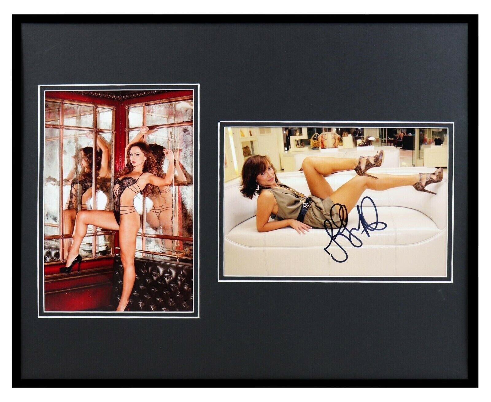 Karina Smirnoff Signed Framed 16x20 Lingerie Photo Set Dancing With The Stars 