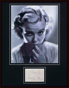 Dorothy Lee Signed Framed 11x14 Photo Display 