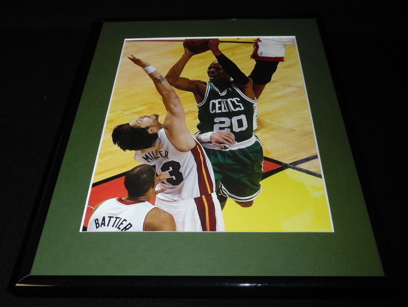 Ray Allen vs Mike Miller Framed 11x14 Photo Display Celtics Heat