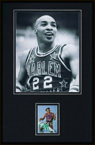 Curly Neal Signed Framed 11x17 Photo Display Harlem Globetrotters