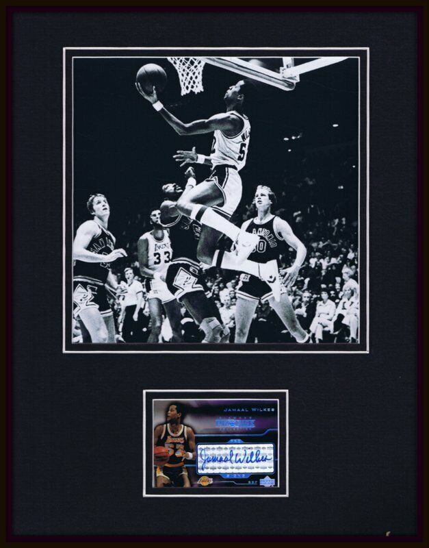 Jamaal Wilkes Signed Framed 11x14 Photo Display UDA LA Lakers