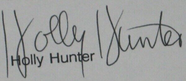 Holly Hunter Signed Framed 1991 Letter & Photo Display Raising Arizona