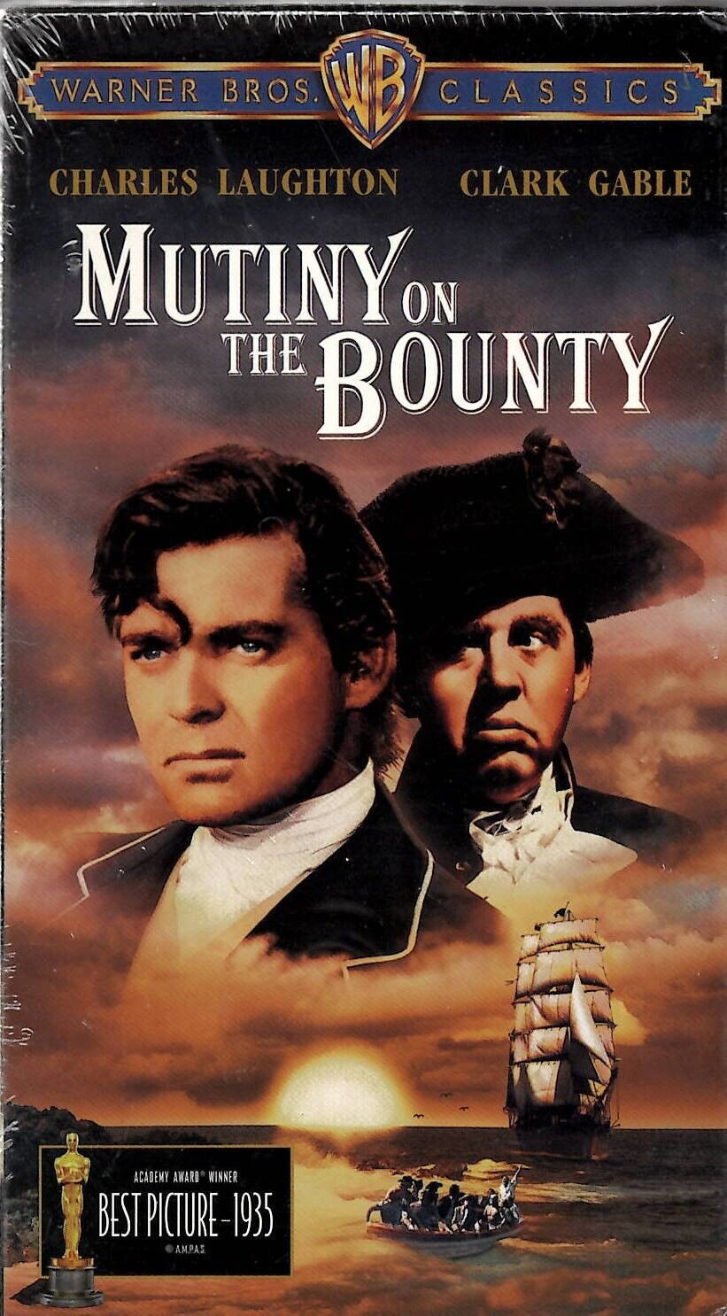 Mutiny on the Bounty SEALED VINTAGE VHS Cassette Charles Laughton Clark Gable