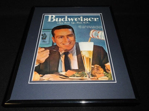 1959 Budweiser Beer Framed 11x14 ORIGINAL Advertisement Where There's Life