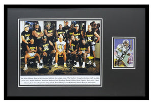 Rod Woodson Signed Framed 11x17 Photo Display Steelers 60 Minute Men