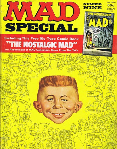 ORIGINAL Vintage 1972 Mad Magazine Special #9 with Comic Book insert