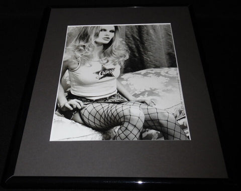 2003 Guess Fishnet Stockings Framed 11x14 ORIGINAL Vintage Advertisement