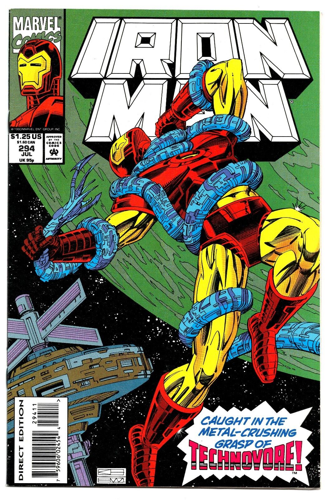 Iron Man #294 VINTAGE 1993 Marvel Comics