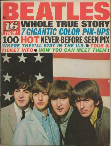 ORIGINAL Vintage 1966 Beatles 16 Scoop Magazine