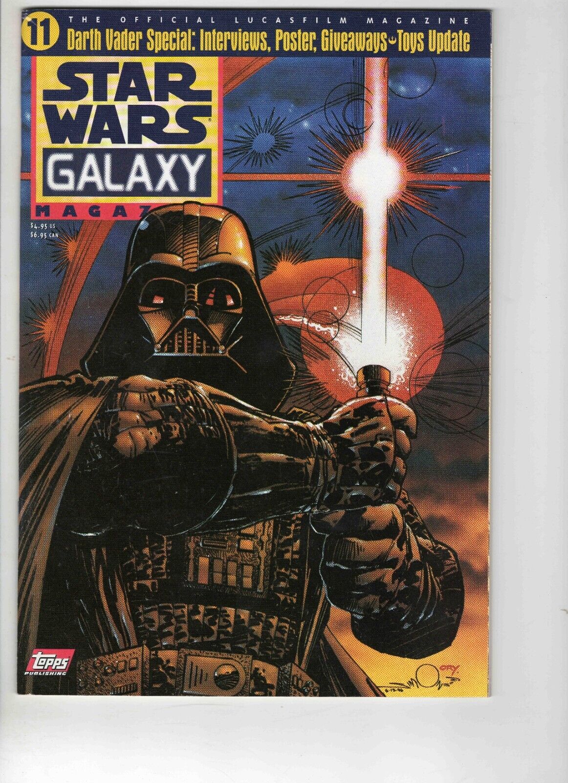 Topps Star Wars Galaxy #11 VINTAGE 1997 Darth Vader