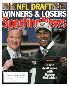 May 5 2008 Sporting News Magazine Darren McFadden Roger Goodell