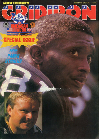  VINTAGE Aug 1990 NFL Gridiron Magazine Tim Brown Raiders