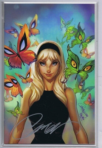 J Scott Campbell SIGNED 2020 Gwen Stacy #1 Virgin JSC SEALED GGA Spiderman