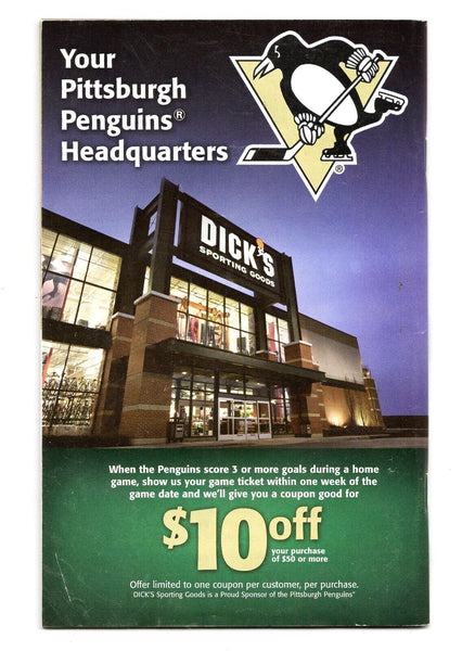 VINTAGE Feb 24 2008 Pittsburgh Penguins vs San Jose Program Iceburgh / Shootout